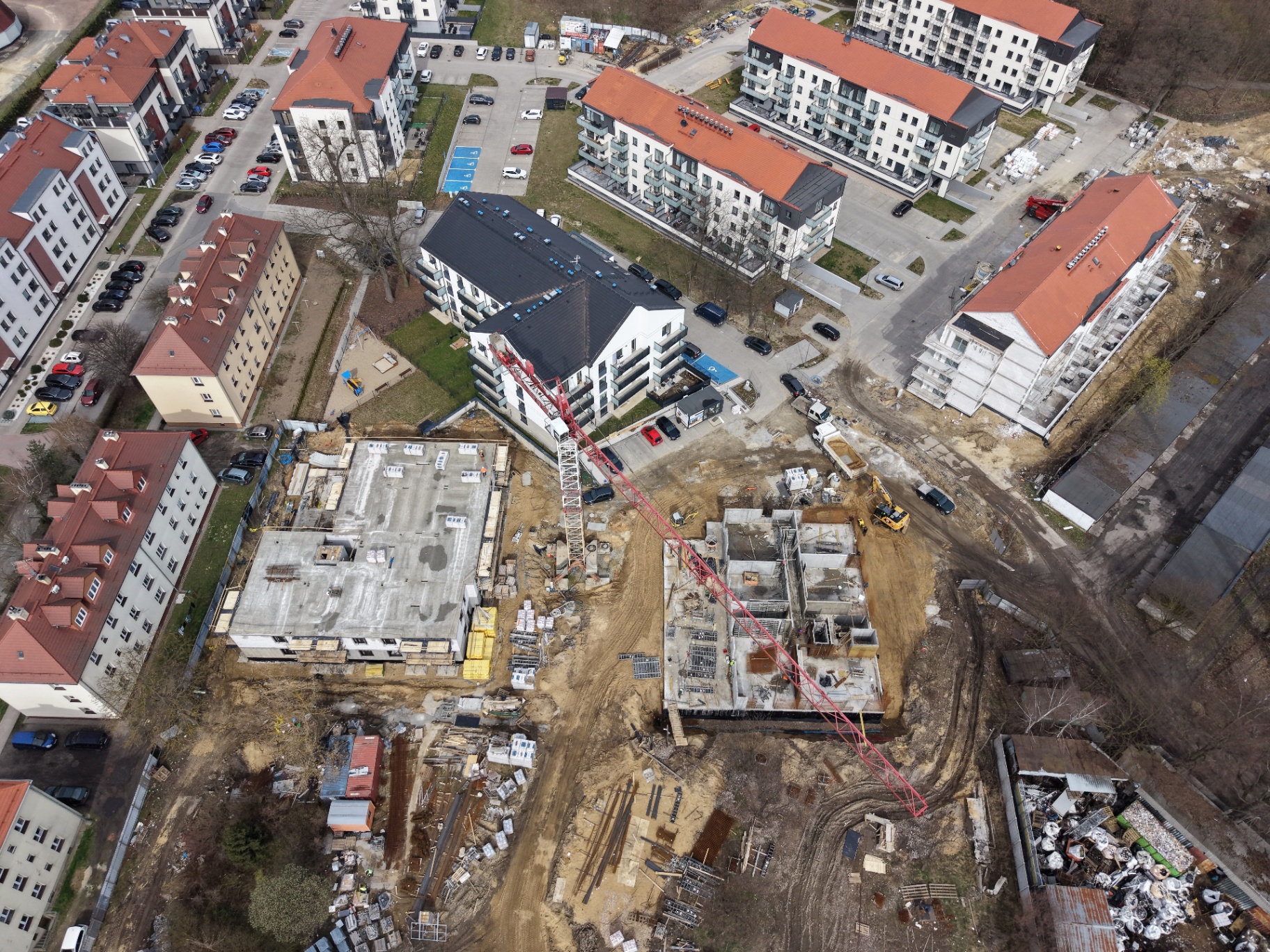 Zdjęcie z nalotu dronem